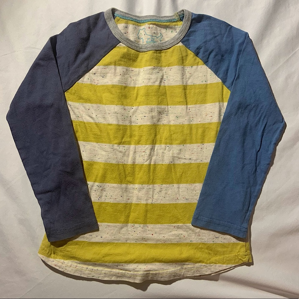 Mini Boden Boys Striped Raglan Tee 6-7